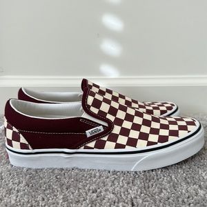 Vans Classic Slip-On Checkerboard Port Royale, US Women’s 8.5 or US Men’s 7.0.